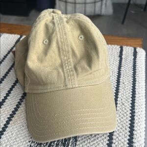 Madewell Beige Cap with Embroidered Logo